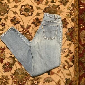 Levi’s Women's Orange Tab Straight Leg Light Blue Jeans Size 30/30